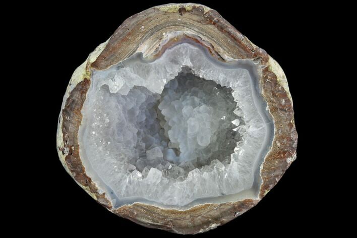 Crystal Filled Dugway Geode (Polished Half) #121717